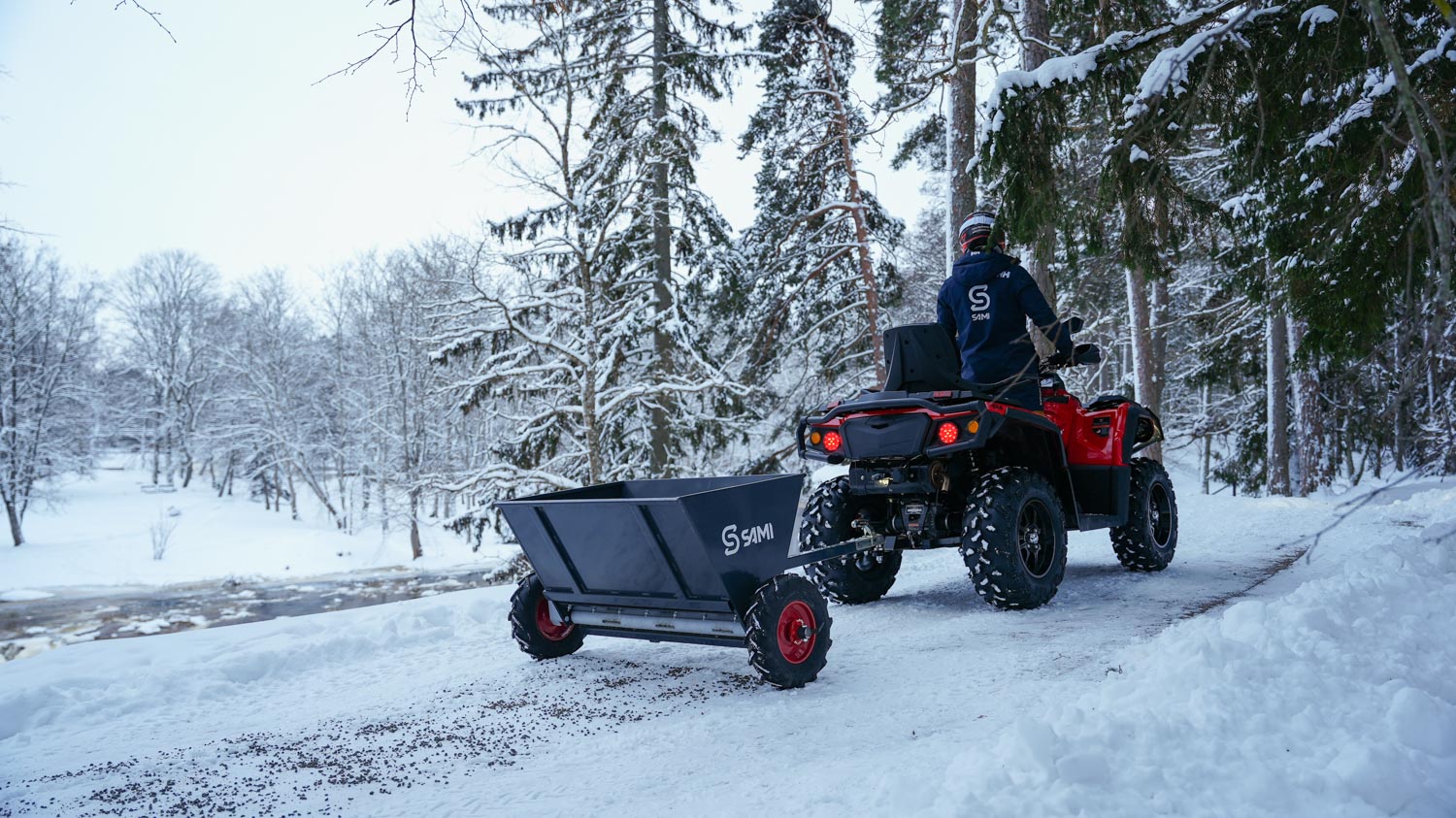 Anhängestreuer Streuwagen Quad Rasenmähertraktor